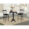 International Concepts Round 42 in Round Pedestal Bar Height Table with 2 Bar Height Stools, Black, 42 in W, 42 in L, Wood K46-42DPT-27-S6133-2 - alternate 3